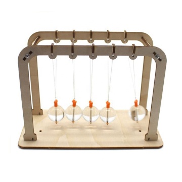 Kid DIY Wooden STEM Experiment Science Education Toys: Newton's Cradle
