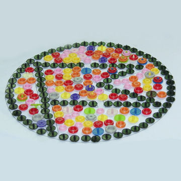 Plastic Snap Buttons with Over 1,000 Colors and OEM Packaging