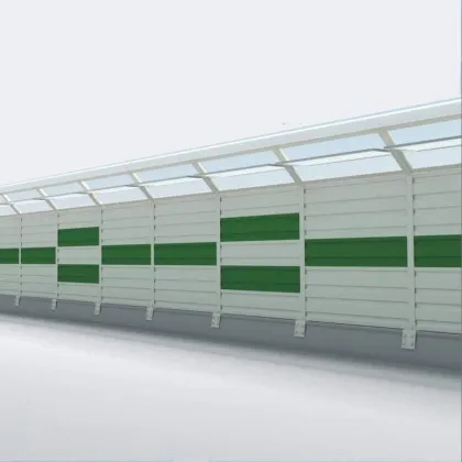 Inflatable noise barrier column soundproof materials