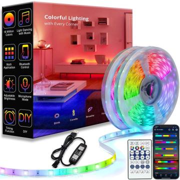 Cross-border Factory Clearance Sales: 5V5050 Magic Light with RGB Color Change WS2812B Running Horse Breathing Water Effect