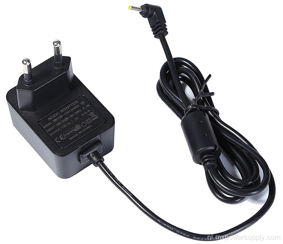CE CB ROHS EU -plug 12v1a -adapter
