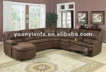 Recliner Corner Sectional Sofa With Ottoman