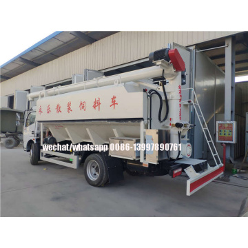 Camion de transport d&#39;alimentation en vrac Dongfeng 10CBM 6T