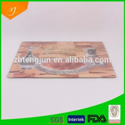 decorative custom made tempered glass cutting board, clean tempered glass cutting board