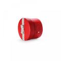 Red Leather Stitched Jewelry Round Tube Box