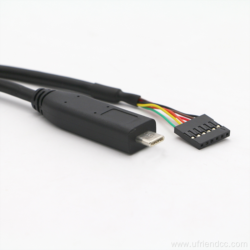 RS232 Type-C to Dupont Housing Console Cable