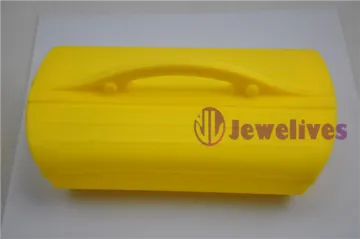 Yellow Travel Portable Silicone Lunch Box Pocket Bow ,folding Bowl,steamer Case 