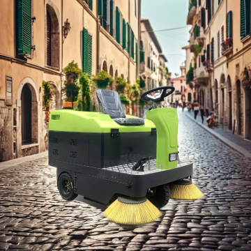 Electric Ride-On Two-in-One Sweep Suction Machine for Property Community Floor Cleaning