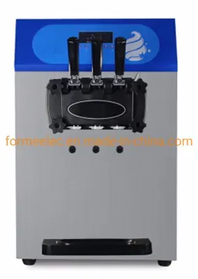 Table Top Three Nozzle 22L~25L Ice Cream Machine Soft Ice Cream Maker