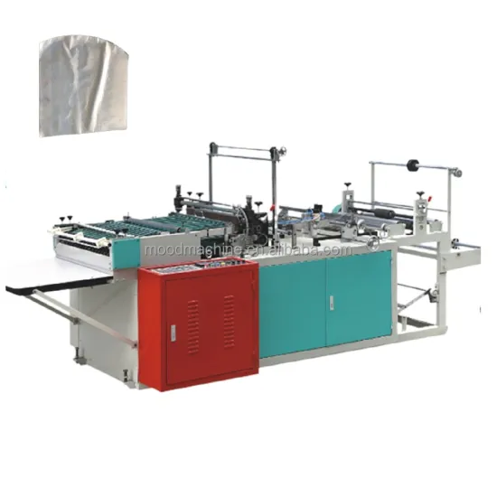 Machine for Manufacturing Plastic PE, PVC Shrink Film Bags with Curved Arc Design and Bottom Wicket Sealing