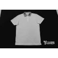 Men's Solid Jersey With Jacquard Collar Polo