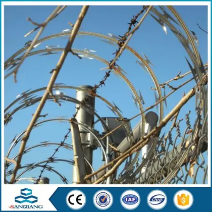 pvc razor iron razor double twist barbed wire for sale