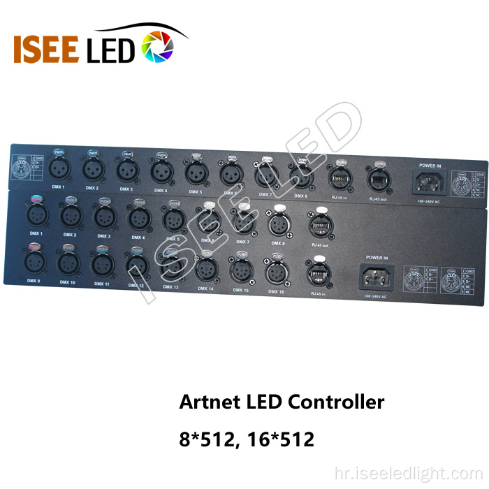 16ways artnet LED kontroler Madrix Sunlite kompatibilan