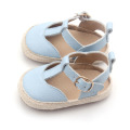 Zapatos de vestido de bebé de cuero suave para niñas