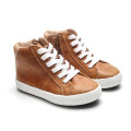 children ankle boots Brown High Top Sneakers Boys and Girls Supplier