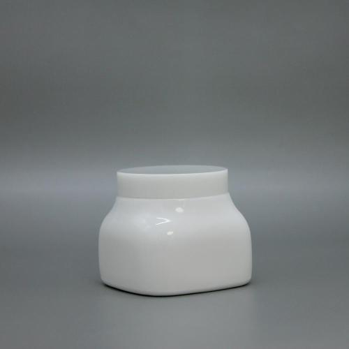 Cream Jar White Opal Glass Jars with Caps Factory