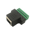 Adaptador de terminal de tornillo RJ45 Jack a 8 pin con un destornillador de 1 PC