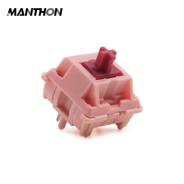 Sarokeys Strawberry Wine Red Linear Switch แป้นพิมพ์ HIFI DIY POM 21 มม. สปริงขยาย
