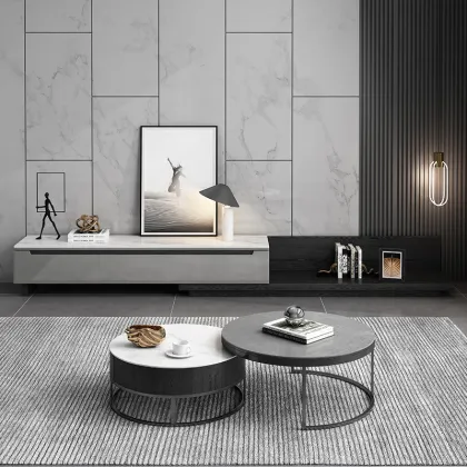 Modern Black Coffee Table for Luxury Royal Living Room Furniture