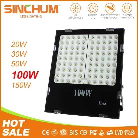 high lumen outdoor ip 65 smd 100w aluminum led flood light