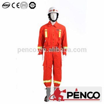 Factory direct sale red kevlar fireman working garments