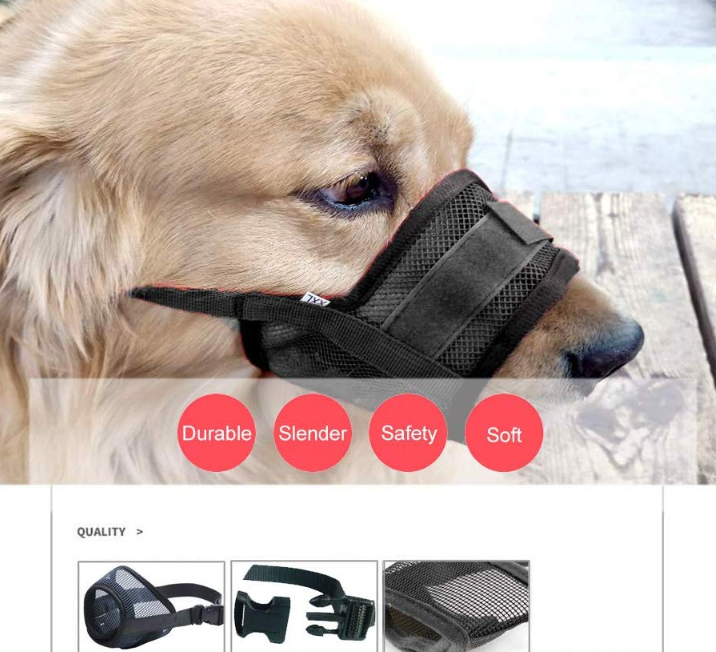 Anti-Barking Dog Muzzle Mouth Cover