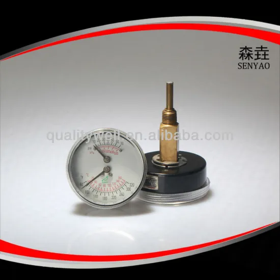 Black steel case Boiler Gauge