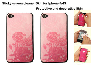 Customized Logo And Micro Fiber Iphone Sticky Screen Cleaner, Promotional Gift And Colorful Stick Screen Cleaners