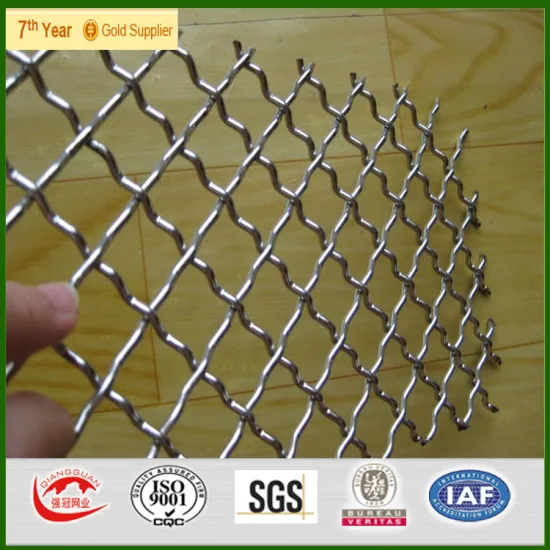 very very High tensile strength stainless crimped wire mesh used in mining sieve screen mesh
