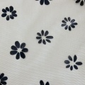 Maglia a margherita con stampa lamina nera in poliestere