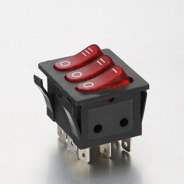 9 Pin On-Off Double Pole Illuminated Rocker Switch - High Quality