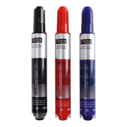 Genvana K-0602B 1.0mm Liquid Free Transparent Window Push Button Whiteboard Marker Pen