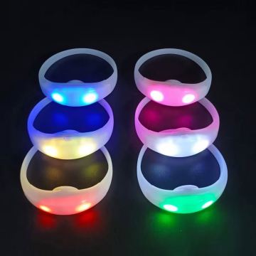 Factory Wholesale Remote Control LED Bracelet - Flashes and Changes Color with Voice Control