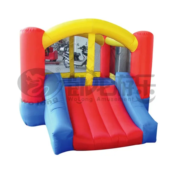 New design top quality kids inflatable castle slide