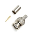 BNC Male Crimp on Connector 3 pieces