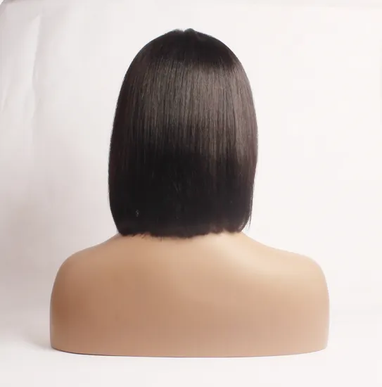 cuticle aligned raw virgin soft wind human hair short bob full lace front wigs