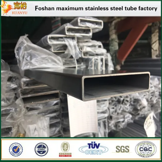 Material 316l pipes rectangle stainless steel pipe 304