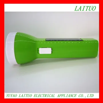 High power rechargeable solar led rechargeable flashlight