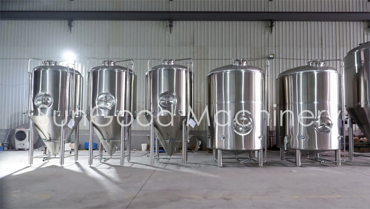 Équipement d'artisanat Brewhouse Bière Tanks brillants Fermenteur de bière