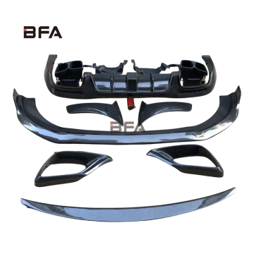 Mercedes-Benz S-Class W222 AMG S63/S65 Body Kit - Carbon Fiber Front Lip, Rear Lip, and Tuyere Tailgate Upgrade