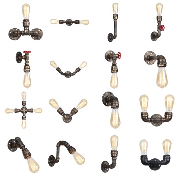 Retro Water Pipe Small Wall Lamp - High Quality at Good Price for American Coffee Shops