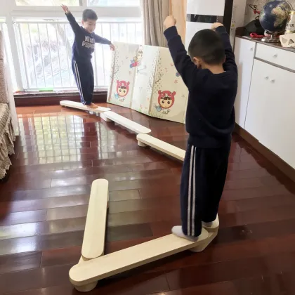 Wooden Balance Beam: Kids Toy for Climbing and Balance Training