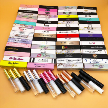 Custom Logo Packing Boxes for Professional Eyelash Adhesives and Mink Lashes