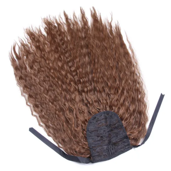 AliLeader Brown Color Clip In Headband Ponytail Hair Pieces