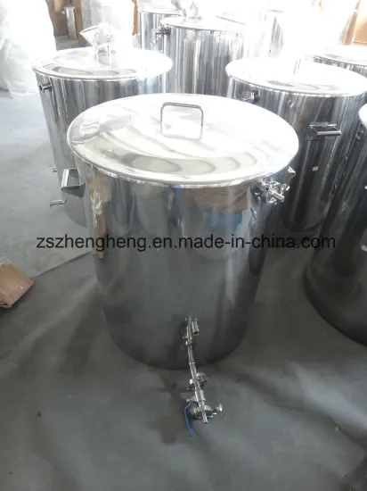 15 Gallon Hot Liquor Tank with Sight Glass and Herms Coil