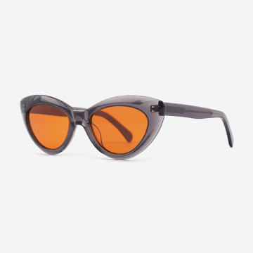 Retro Cateye Acetate Female Sunglasses