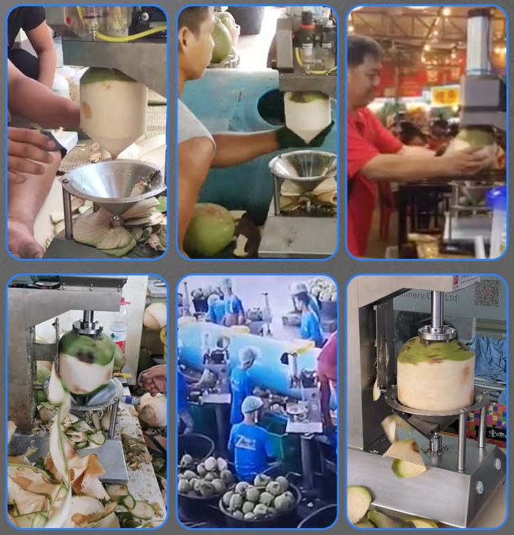 green coconut peeling machine