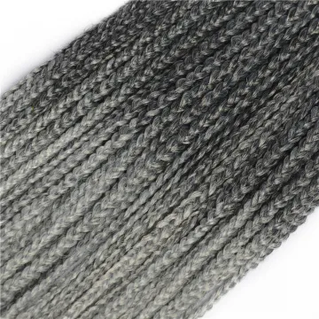 Wholesale 24 Roots Kanekalong Box Braids Crochet Hair 18 Inch Brown Crochet Box Braiding Hair Extension for Women