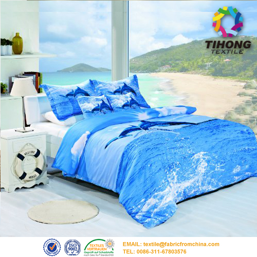 digital printed bed sheet fabric