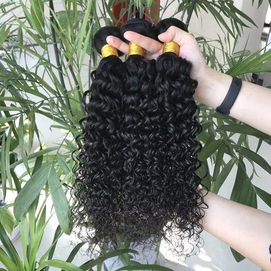 Wholesale alibaba brazilian human hair water wave human hair weave bundles closure